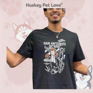 San Antonio Spurs Victor Wembanyama Player Name And Number Cartoon T-Shirt