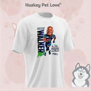 Seattle Seahawks Kenneth Walker Iii Super Bowl Champion Mvp Signature Chibi T-Shirt