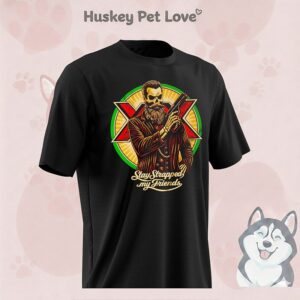 Skull With Gun Stay Strapped My Friends T-Shirt