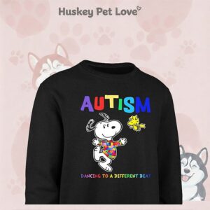 Snoopy And Woodstock Autism Dancing To A Different Beat T-Shirt