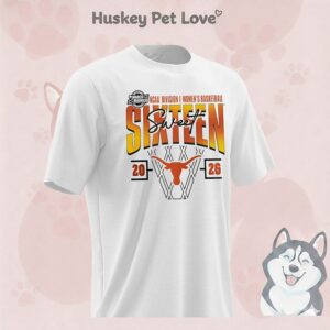 Texas Longhorns 2026 NCAA Women’s Basketball Tournament March Madness Sweet 16 Court Shot T-Shirt