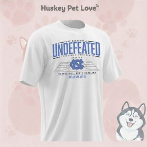 Unc Basketball Undefeated At The Dean E. Smith Center 2025-26 T-Shirt