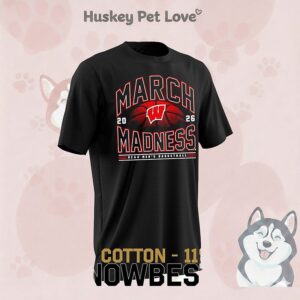 Wisconsin Men’s Basketball 2026 NCAA March Madness T-Shirt