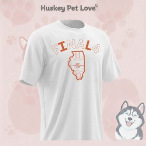 Illinois Fighting Illini Men’s Basketball Final 4 Map T-Shirt