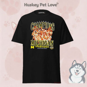 Michigan Mens Basketball National Champions NCAA March Madness 2026 Team Collage T-Shirt