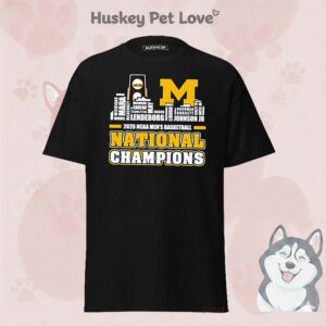 Michigan Wolverines 2026 Men’s Basketball National Champions Player Name Skyline T-Shirt