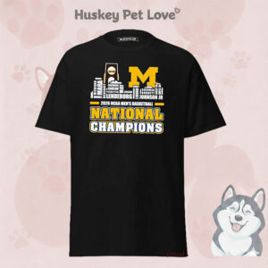 Michigan Wolverines 2026 NCAA Men’s Basketball National Champions Player Name City Skyline T-Shirt