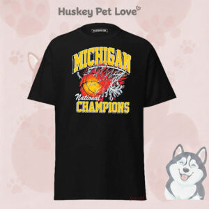 Michigan Wolverines Men’s Basketball 2026 NCAA National Champions Flame Fire T-Shirt