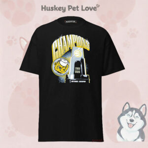 Michigan Wolverines Men’s Basketball 2026 NCAA National Champions Trophy T-Shirt