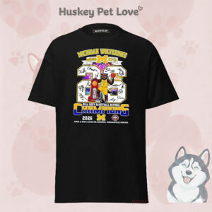 Michigan Wolverines Men’s Basketball National Champions 2026 37-3 Score Signatures T-Shirt