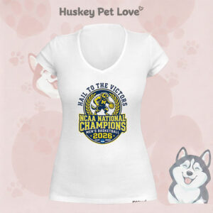 Michigan Wolverines Men’s Basketball National Champions 2026 Hail To The Victors T-Shirt